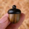 Pine Nut-Shaped Wooden Pill Case view 3