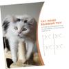 SEWOART 4-Piece Interactive Cat Toy Rainbow Ribbon Wand view 3