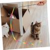 SEWOART 4-Piece Interactive Cat Toy Rainbow Ribbon Wand view 4