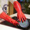 Anneome Non-Slip PVC Gloves, Thick Lined Kitchen Cleaning Gloves, Reusable view 3