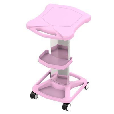 esmen Aluminum Alloy Salon Trolley with Storage Tray
