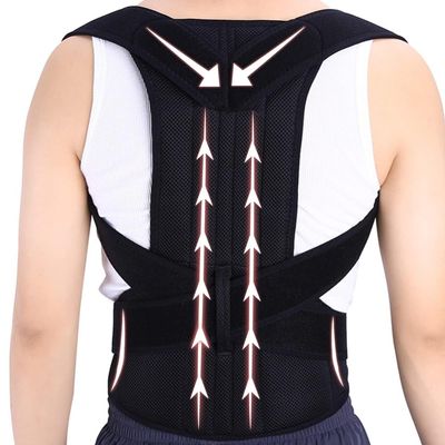 Posture Corrector for Women and Men, Back Straightener and Spinal Support, Black XS