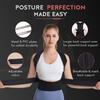Posture Corrector for Women and Men, Back Straightener and Spinal Support, Black XS view 4