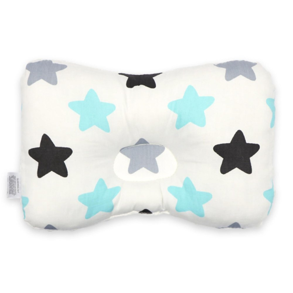 champracer Cuddly Pillow Set with Cotton Cover, Baby Pillow from 1 Year, Large Star, 28 × 20 cm