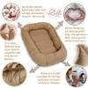 PaLulli 2-in-1 Baby Nest and Swaddle Blanket Set, 100% Muslin, Brown view 4