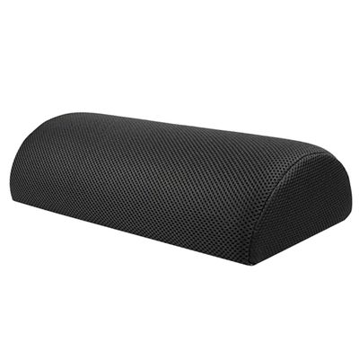 FUNOMOCYA Ergonomic Fabric Footrest Cushion, Half-Cylindrical, Black, Washable, Foot Massage Comfort, Random Style for Desk and Dorm