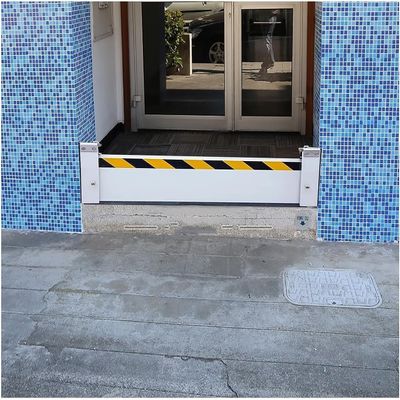 DLAZUM Flood Barrier for Front Doors, Garages, Warehouses and Commercial Areas, 0.2–0.8 m, Reusable Aluminum Water Barrier