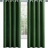 Blackout Curtains 95 x 160 cm, Dark Green, 2-Piece Set view 1