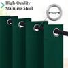 Blackout Curtains 95 x 160 cm, Dark Green, 2-Piece Set view 3