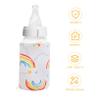 VICASKY 2-Piece USB Baby Bottle Warmers for Boys and Girls, Portable Heating Sleeve with Viewing Window for Travel and On the Go view 4