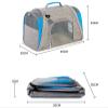 AMULONG Foldable Pet Carrier Backpack for Cats and Small Dogs, Blue view 2