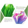 Hohopeti 8-Piece Tropical Plastic Aquarium Plant Decoration Set view 2