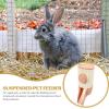 CORHAD Hanging Automatic Feeder for Small Animals, PP, Easy to Clean view 2