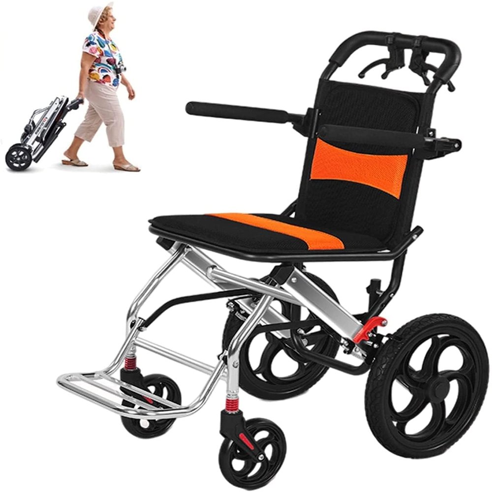 UYSELA Lightweight Foldable Transport Wheelchair