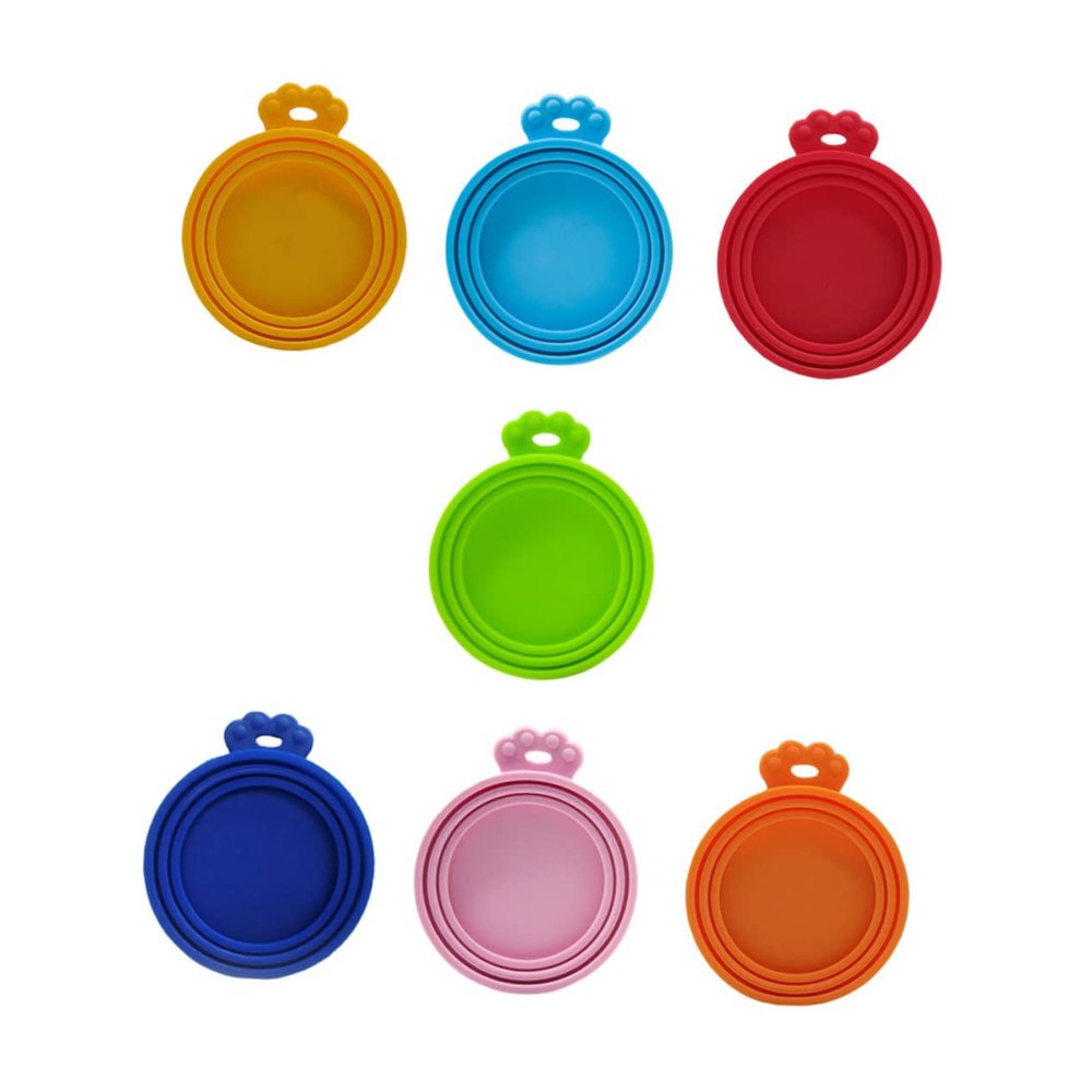 BELLIFFY Silicone Lids for Cat Food, 7-Pack