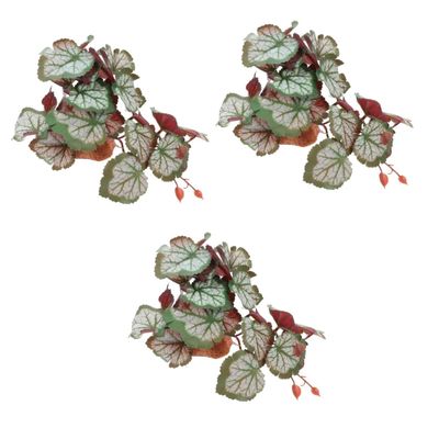 BESPORTBLE 3-Piece Decorative Reptile Plants for Terrariums, Natural-Looking Decor for Tortoises, Lizards, Spiders and Fish