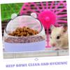 Hohopeti Acrylic Hamster Bowl for Hamsters and Rats, Easy to Clean, Holds Food and Water, Prevents Spills view 4