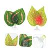 Plastic Reptile Leaf, 2 Pieces, Realistic Leaf Decoration for Fish view 2