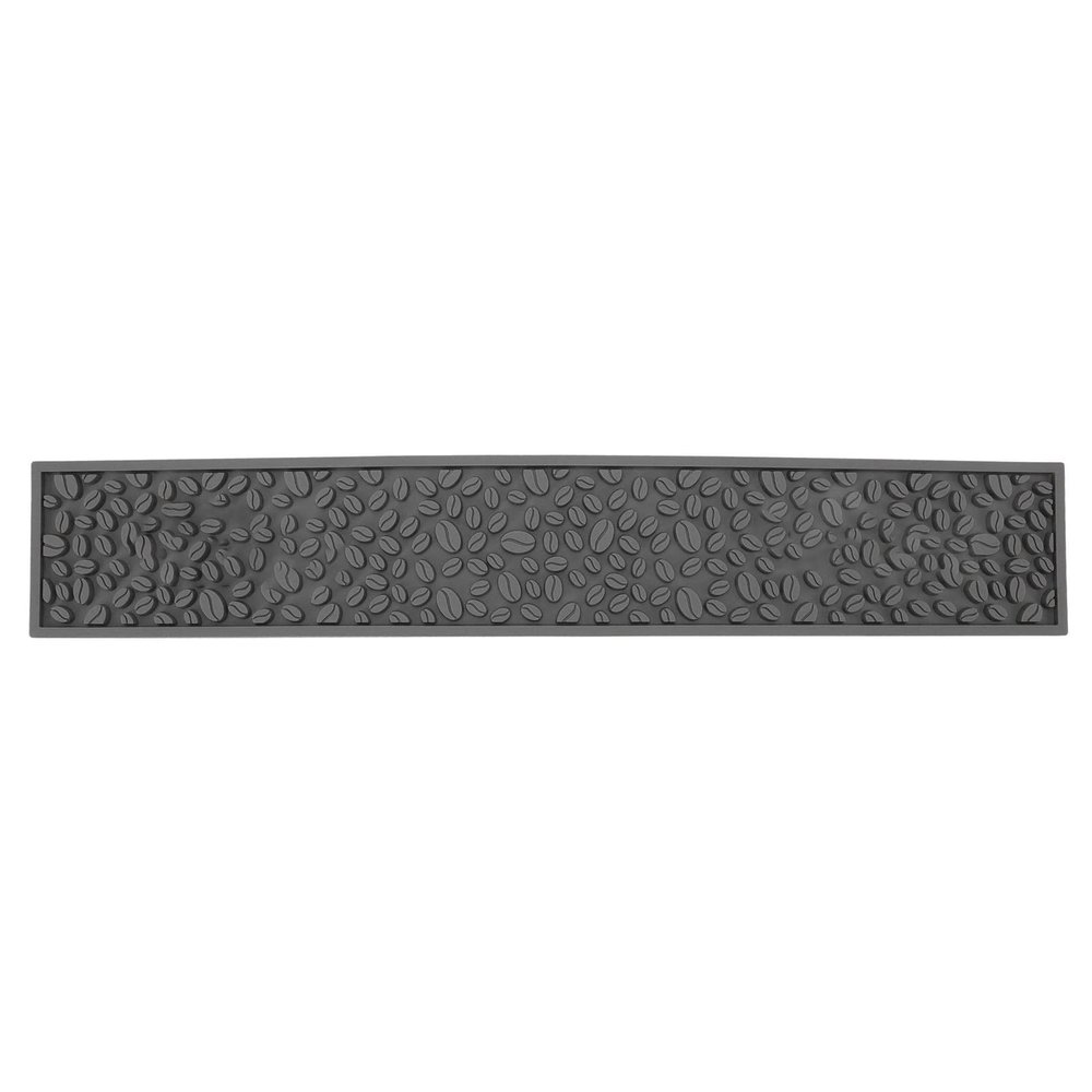 NDNCZDHC Rectangular PVC/Silicone Coffee Bar Mat, Gray