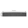NDNCZDHC Rectangular PVC/Silicone Coffee Bar Mat, Gray view 2
