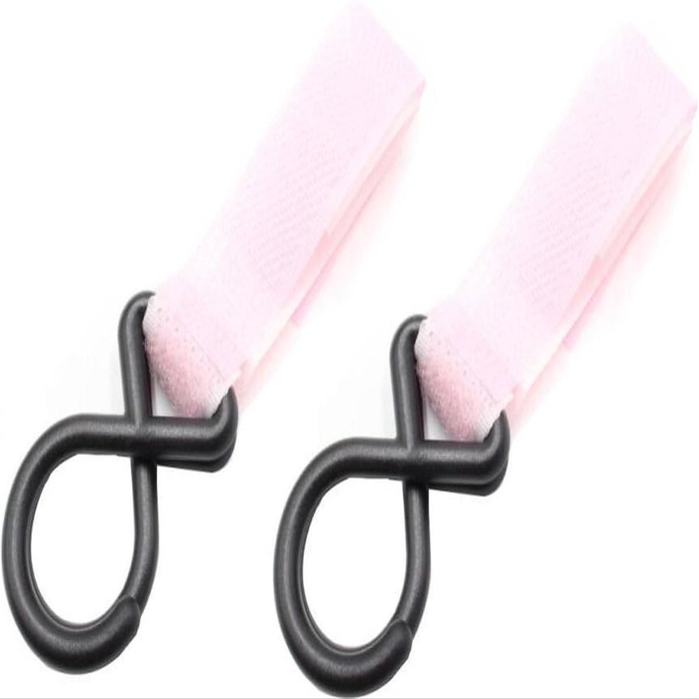 CHPN Stroller Hooks, 2-Pack, Pink