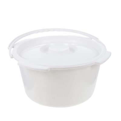 Portable PP Bedpan with Lid for Adults and Seniors