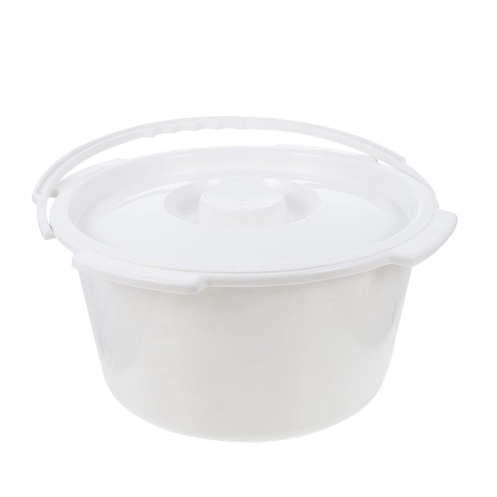 Portable PP Bedpan with Lid for Adults and Seniors