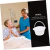 Portable PP Bedpan with Lid for Adults and Seniors view 2