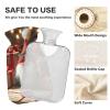 Hot Water Bottle with Christmas Lettering and Soft Cover, 1 L view 4