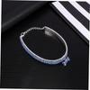 Hohopeti Adjustable Dog Collar with Crystals Blue for Small Dogs Outdoor view 3