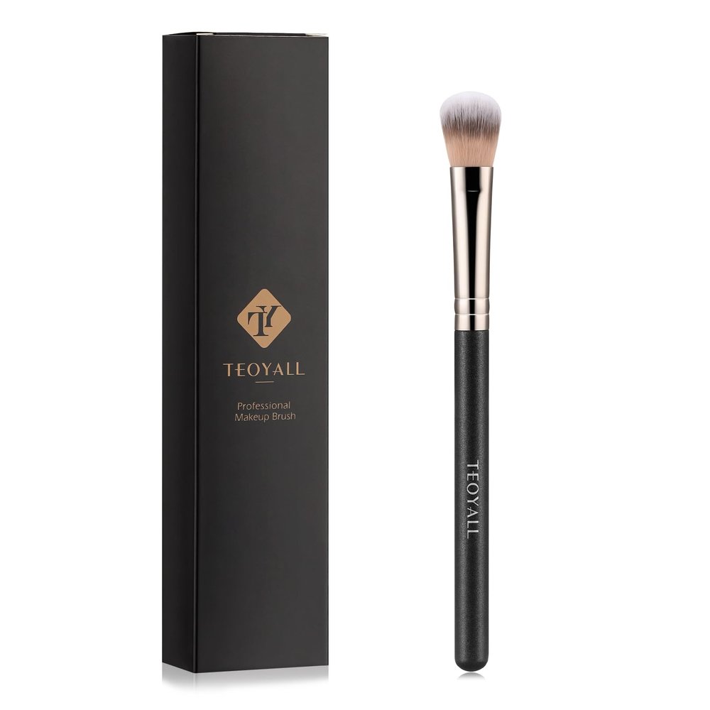 TEOYALL Small Tapered Setting Brush for Highlighter and Contour