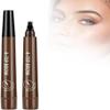 Nexavale 4-Point Waterproof Eyebrow and Beard Filling Pen, Dark Brown view 1