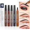 Nexavale 4-Point Waterproof Eyebrow and Beard Filling Pen, Dark Brown view 3