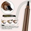 Nexavale 4-Point Waterproof Eyebrow and Beard Filling Pen, Dark Brown view 4