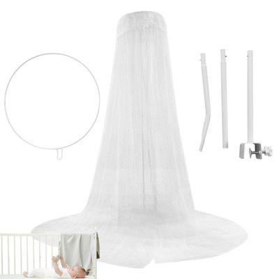 Moreeulsi Baby Crib Canopy Stand | Sturdy, Removable Mesh