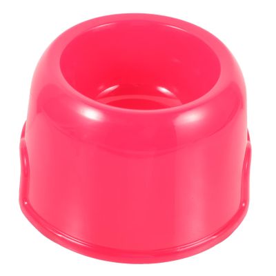 Red Plastic Food Bowl for Dogs and Pets, Large