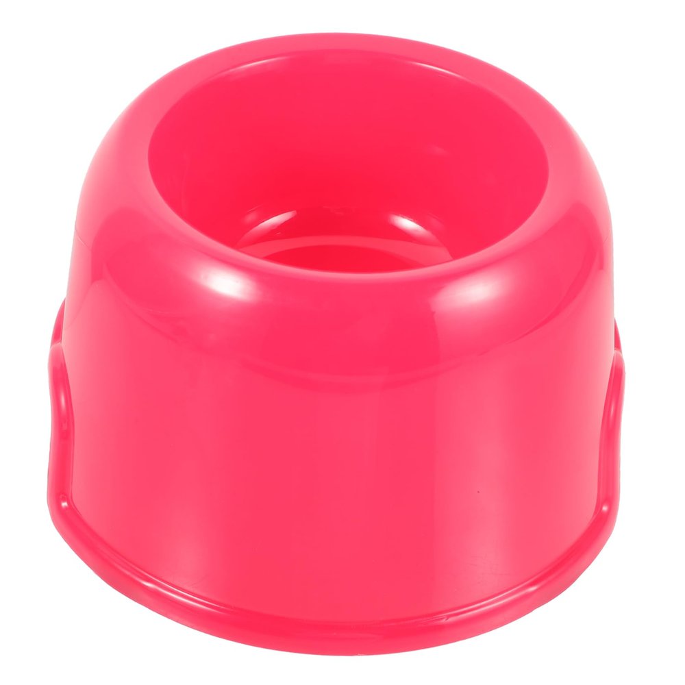 Red Plastic Food Bowl for Dogs and Pets, Large