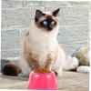 Red Plastic Food Bowl for Dogs and Pets, Large view 2