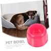 Red Plastic Food Bowl for Dogs and Pets, Large view 3