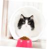 Red Plastic Food Bowl for Dogs and Pets, Large view 4