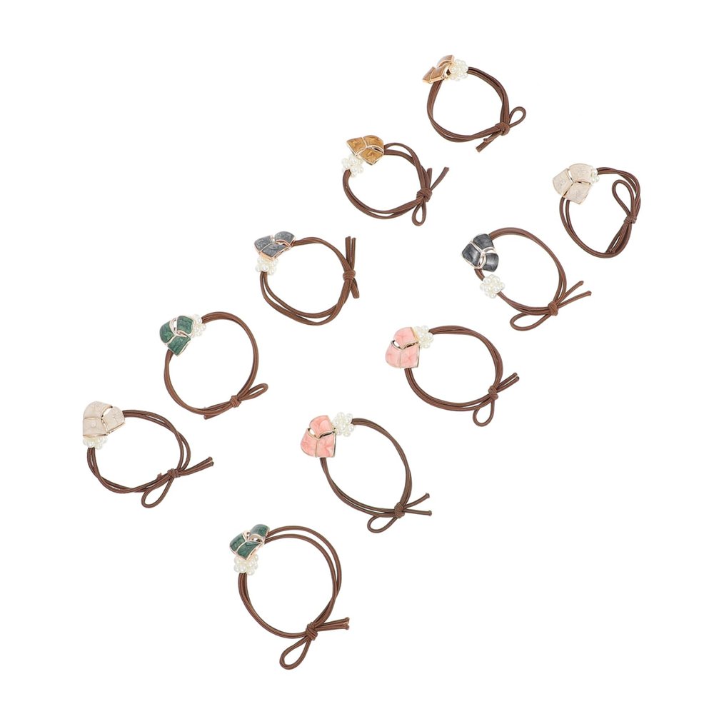 MUSISALY 10-Pack Elastic Hair Ties for Girls