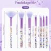 AOZUO 7-Piece Crystal Sparkle Makeup Brush Set view 3