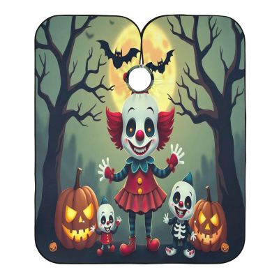 Cute Clown Family Barber Cape, Professional Haircut Cape, Long, 164.8 x 140 cm