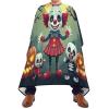 Cute Clown Family Barber Cape, Professional Haircut Cape, Long, 164.8 x 140 cm view 2