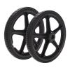 1 Pair 35 cm Solid Rubber Rear Wheels for Wheelchairs and Walkers view 1
