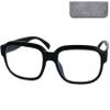 XL Oversize Reading Glasses with Felt Case, Black, +2.5 Diopters view 1