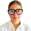 XL Oversize Reading Glasses with Felt Case, Black, +2.5 Diopters view 2