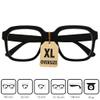 XL Oversize Reading Glasses with Felt Case, Black, +2.5 Diopters view 3