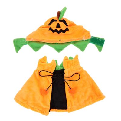 ORFOFE Pumpkin Cape and Hat for Pets