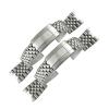 QTYQWC 21 mm 904L Solid Stainless Steel Watch Band Compatible with 41 mm Oyster Perpetual Datejust, Silver view 2